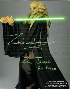 Zac Jensen as  Kit Fisto  a Jedi Knight Autograph